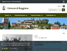 Tablet Screenshot of comune.buggiano.pt.it